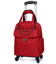Load image into Gallery viewer, 20 Inch Women carry on hand Luggage bag Cabin travel Trolley Bags  wheels rolling luggage backpack  Trolley Suitcase wheeled Bag

