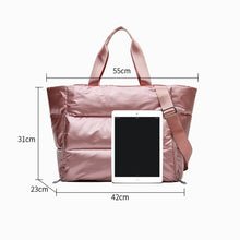 Load image into Gallery viewer, Women Gym Sports Bag Waterproof Swimming Yoga Mat Blosa Pink Weekend Travel Duffle Bags for Women Sport Fitness Shoulder Handbag
