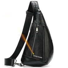 Load image into Gallery viewer, WESTAL Men's Shoulder Bag Men's Genuine Leather Chest Pack Man Sling Messenger Bags Belt Small Crossbody Bags Side Bags for Men

