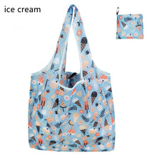 Load image into Gallery viewer, Nonwoven Reusable Shopping Bags Women Foldable Tote Bag Folding Large Capacity Handbags Portable Cloth Eco Grocery Bag

