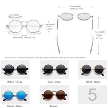 Load image into Gallery viewer, KINGSEVEN High Quality Gothic Steampunk Sunglasses Polarized Men Women Brand Designer Vintage Round Metal Frame Sun Glasses
