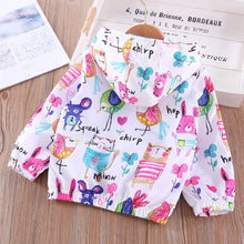 Load image into Gallery viewer, Graffiti Cartoon Pattern Jacket Boys And Girls  Apparel Children's Clothing 2-7y Long-sleeved Jacket Fashion Sports Jacket
