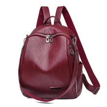 Load image into Gallery viewer, 2021 Hot High Quality Leather Backpacks Women High Capacity Travel Backpack School Bags for Teenage Girls Shoulder Bags Mochilas
