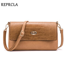 Load image into Gallery viewer, REPRCLA Fashion Women Shoulder Bag Designer Handbag Leather Women's Crossbody Messenger Bags Ladies Purse Female Flap Bolsa
