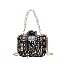 Load image into Gallery viewer, Designer Women Messenger Bags Dot Mini Jacket Bag Lady Shoulder Bag Pearl Handle Chain Crossbody Bags Sac A Main Femme De Marque

