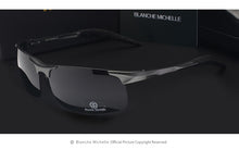 Load image into Gallery viewer, High Quality Ultra-Light Aluminum Magnesium Sport Sunglasses Polarized Men UV400 Rectangle Gold Outdoor Driving Sun Glasses
