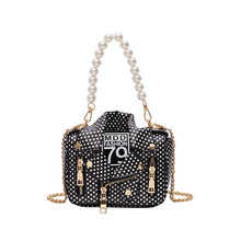 Load image into Gallery viewer, Designer Women Messenger Bags Dot Mini Jacket Bag Lady Shoulder Bag Pearl Handle Chain Crossbody Bags Sac A Main Femme De Marque
