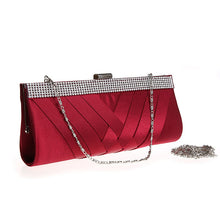 Load image into Gallery viewer, Women Day Clutch Ladies Purse Chain Handbags Women Evening Bag Purple Bride Wedding Party Hand Bags Clutches bolsas mujer XA187C
