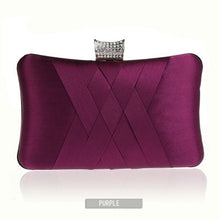 Load image into Gallery viewer, Women Clutch Bags Satin Bride Bag Purse Designer Gentle Evening Bags Party Handbag Wedding Clutch Wallet Shoulder Bag 7395
