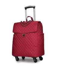 Load image into Gallery viewer, Brand Women carry on Luggage bag Cabin travel Trolley Bags on wheels rolling luggage bag for women Trolley Suitcase wheeled Bag
