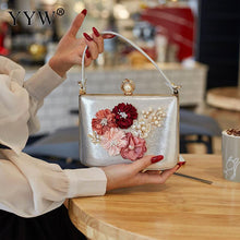 Load image into Gallery viewer, YYW Crystal Clutches Bag Party purse Women Evening Bags Handbag crossbody messenger bags wedding Purse Fashion Designer Chain
