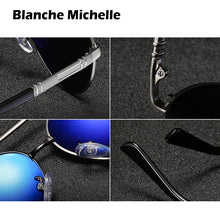 Load image into Gallery viewer, Blanche Michelle Pilot Polarized Sunglasses Men 2020 Brand Mirror Sun Glasses Driving UV400 Alloy Gafas De Sol Oculos With Box
