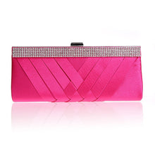 Load image into Gallery viewer, Women Day Clutch Ladies Purse Chain Handbags Women Evening Bag Purple Bride Wedding Party Hand Bags Clutches bolsas mujer XA187C
