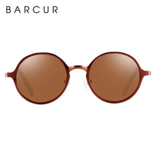 Load image into Gallery viewer, BARCUR Brand Light Weight Round Sunglasses Luxury Brand Men Glasses Retro Vintage Women Sun glasses
