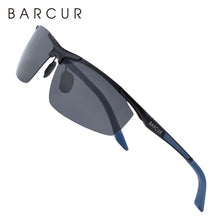 Load image into Gallery viewer, BARCUR Aluminum Magnesium Sports Polarized Sunglasses Men Mirror Sun Glasses Male oculos
