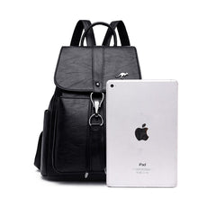 Load image into Gallery viewer, High Quality Leather Backpack Women pu Leather Travel Backpack School Bags for Teenager Girl Sac Ladies Shoulder Bags Mochila
