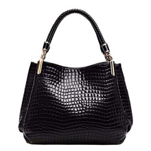 Load image into Gallery viewer, Hot Crocodile Pattern Luxury Handbags Women Bags Designer 2020 Winter PU Leather Top-handle Bags Woven Handle Ladies Casual Tote
