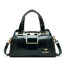 Load image into Gallery viewer, 2 layer Large Capacity Tote Bag Luxury Handbags Women Bags Designer Crocodile Pattern Ladies Boston Shoulder Bag High Quality
