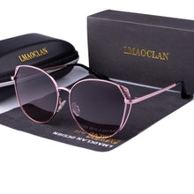 Load image into Gallery viewer, LMAOCLAN Polarized Sunglasses Women Ladies Sun Glasses Female Vintage  Oversized Eyewear UV400
