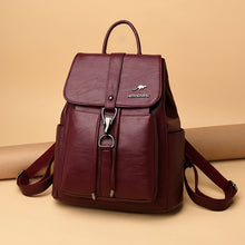 Load image into Gallery viewer, High Quality Leather Backpack Women pu Leather Travel Backpack School Bags for Teenager Girl Sac Ladies Shoulder Bags Mochila
