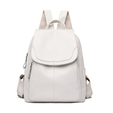Load image into Gallery viewer, Casual Women Leather Backpack Designer Shoulder Bags For Women 2022 Back Pack School Bags For Teenage Girls Sac Mochila Feminina

