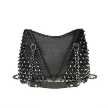 Load image into Gallery viewer, ANNRMYRS Rock Rivet Shoulder Bag Female Small Bags For Women Handbags Punk Handbag Leather Women Messenger Bags Purses
