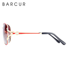 Load image into Gallery viewer, BARCUR Women Gradient Sunglasses Polarized Sun Glasses Luxury Round Eyewear lunette de soleil homme
