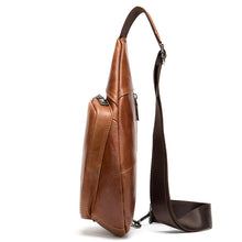 Load image into Gallery viewer, WESTAL Men's Shoulder Bag Men's Genuine Leather Chest Pack Man Sling Messenger Bags Belt Small Crossbody Bags Side Bags for Men
