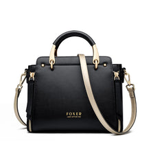 Load image into Gallery viewer, FOXER Handbag Women Purse Female Split Leather Crossbody Shoulder Bags Large Capacity Handbags Stylish Messenger Bags Chic Totes
