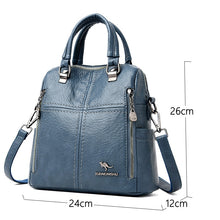 Load image into Gallery viewer, LANYIBAIGE New Women Backpack Multifunction Bags Designer High Quality Leather Women Crossbody Bag  School Bags Travel Backpacks
