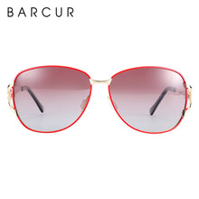 Load image into Gallery viewer, BARCUR Women Gradient Sunglasses Polarized Sun Glasses Luxury Round Eyewear lunette de soleil homme
