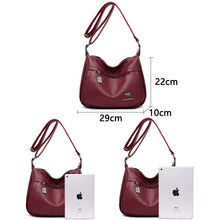 Load image into Gallery viewer, Kangaroo Female Leather Messenger Bags Feminina Bolsa Luxury Leather Handbags Women Bags Designer Ladies Shoulder Bag Sac A Main
