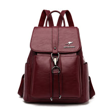 Load image into Gallery viewer, High Quality Leather Backpack Women pu Leather Travel Backpack School Bags for Teenager Girl Sac Ladies Shoulder Bags Mochila
