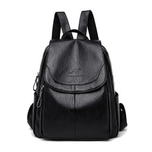 Load image into Gallery viewer, Casual Women Leather Backpack Designer Shoulder Bags For Women 2022 Back Pack School Bags For Teenage Girls Sac Mochila Feminina
