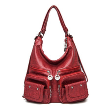 Load image into Gallery viewer, Large Backpack Multifunction Women Backpacks Leather School Bags For Teenage Girls Shoulder Bag Ladies Travel Backpack mochilas
