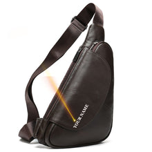 Load image into Gallery viewer, WESTAL Men's Shoulder Bag Men's Genuine Leather Chest Pack Man Sling Messenger Bags Belt Small Crossbody Bags Side Bags for Men

