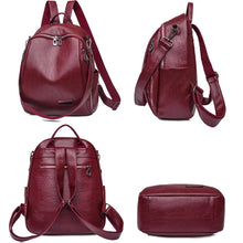 Load image into Gallery viewer, 2021 Hot High Quality Leather Backpacks Women High Capacity Travel Backpack School Bags for Teenage Girls Shoulder Bags Mochilas
