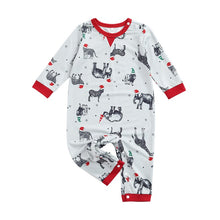 Load image into Gallery viewer, Blotona Family Matching Pajamas Set Adult Kids Long Sleeve O-Neck Animal Print Tops Pants Christmas Sleepwear Homewear Outfits
