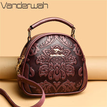 Load image into Gallery viewer, Flower Printed Crossbody Bags 2022 Fashion 2 Layers Trendy Handbags Luxury Women Designer High Quality PU Leather Shoulder Bags
