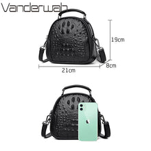 Load image into Gallery viewer, Brand Crocodile Leather Crossbody Bags for Women 2022 Female Shoulder Messenger Sac Luxury Designer Ladies Handbags and Purses
