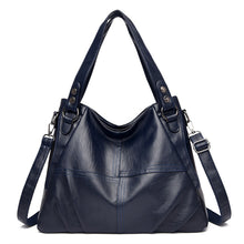 Load image into Gallery viewer, High-end Leather Top-handle Bag Casual Tote Large Capacity Woman Bags Luxury Designer Handbag Purses Brand Shoulder Sac A Main
