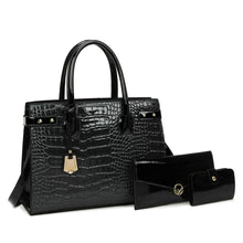 Load image into Gallery viewer, Pantent Leather Women Messenger Bags Crocodile Female Crossbody Shoulder Hand bags For Women 2022 High Quality Ladies Handbags
