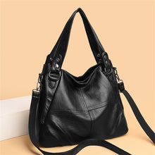 Load image into Gallery viewer, High-end Leather Top-handle Bag Casual Tote Large Capacity Woman Bags Luxury Designer Handbag Purses Brand Shoulder Sac A Main
