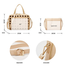 Load image into Gallery viewer, Diinovivo Fashion Women Composite Bags Hollow Out Designer Handbag 2PCS Set Female Bag Solid PU Shoulder Crossbody Bag WHDV2242
