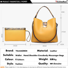 Load image into Gallery viewer, Women Fashion Handbags Clutches High Quality Leather Hand Bag Sets Large Shoulder Bag Women Crossbody Messenger Bags Sac A Main
