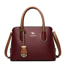 Load image into Gallery viewer, 2 Layers Quality Leather Luxury Handbags Women Bags Designer Crossbody Bags for Women 2021 Large Capacity Tote Bag Sac A Main
