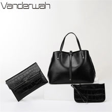 Load image into Gallery viewer, Vintage Leather Handbags and Purses for Women 2022 Trendy High Quality Female Designer Shoulder Crossbody Bag Retro Casual Totes
