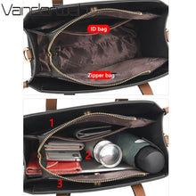 Load image into Gallery viewer, 3 Layers Casual Tote Vintage Ladies Tote Hand Bag Leather Luxury Handbags Women Designer Bags for Women 2022 Sac A Main Femme
