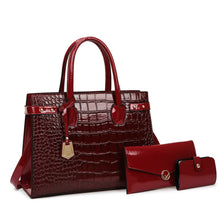 Load image into Gallery viewer, Pantent Leather Women Messenger Bags Crocodile Female Crossbody Shoulder Hand bags For Women 2022 High Quality Ladies Handbags
