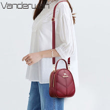 Load image into Gallery viewer, Women Crossbody Bags for 2022 Trendy Fashion 2 Layers Handbags Purses Luxury Women Designer High Quality PU Leather Shoulder Bag
